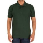 Men's short sleeved polo t shirt-Army Green.