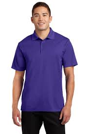 Men's plain polo t shirt-Purple. - Image 4