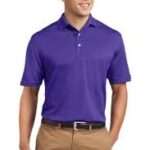Men's plain polo t shirt-Purple. - Image 3