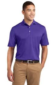 Men's plain polo t shirt-Purple. - Image 3