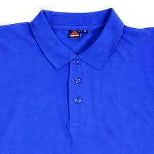 Men's short sleeved polo t shirt-Royal Blue. - Image 3