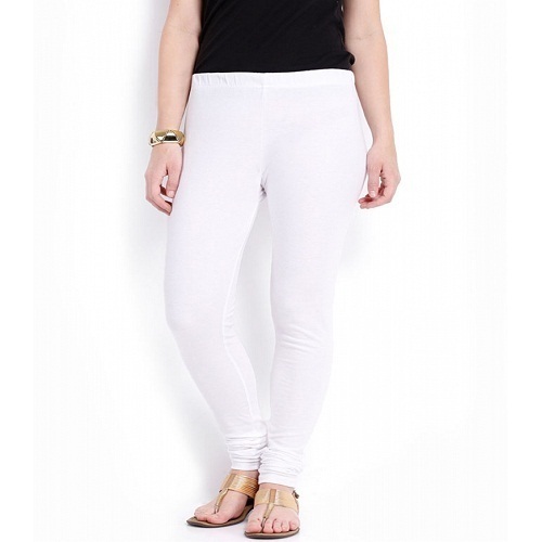 Women's cotton leggings-White. - Sefbuy