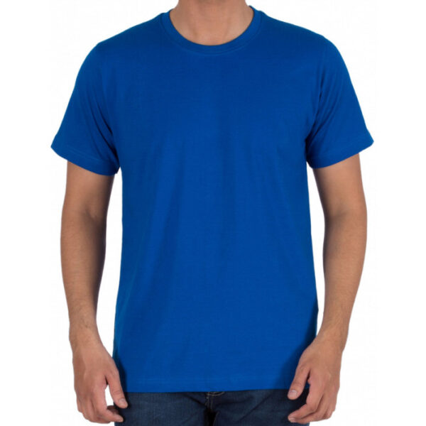 Men's round neck short sleeved t shirt-Royal Blue