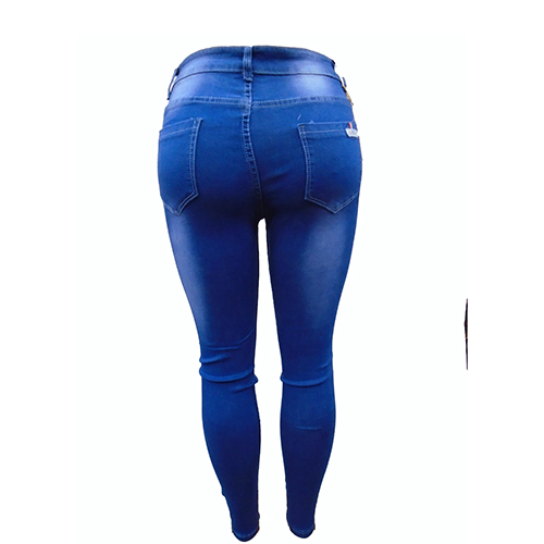 Women's fancy denim jeans-Blue. - Image 2