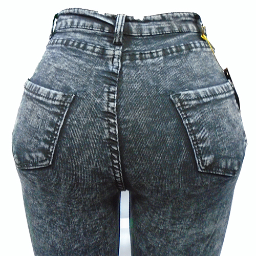 Women's stylish jean trousers-Grey. - Image 4