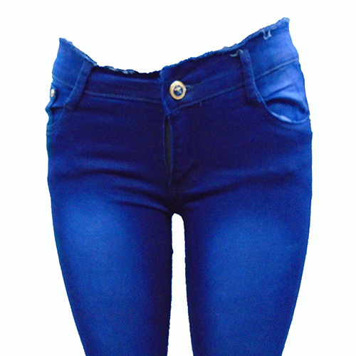 Women's denim jeans-Navy Blue. - Image 3