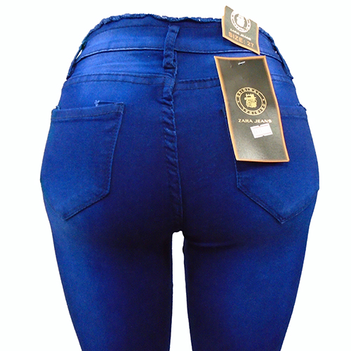 Women's denim jeans-Navy Blue. - Image 4