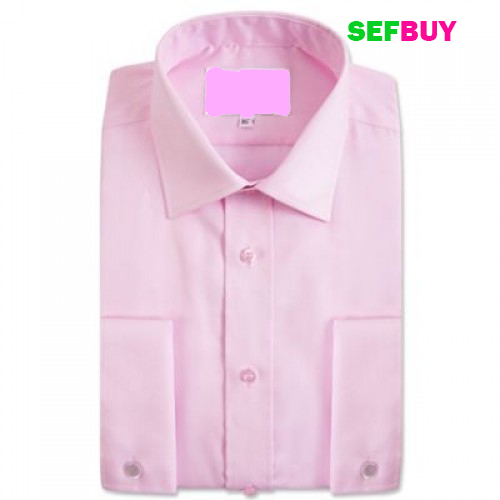 Men's long sleeved formal shirts-Light Pink. - Image 3