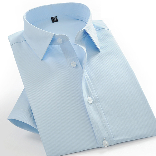 Men's short sleeved formal shirts-Light  Green.