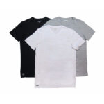 Men's 3 Pack cotton undershirts-White,Grey,Black.