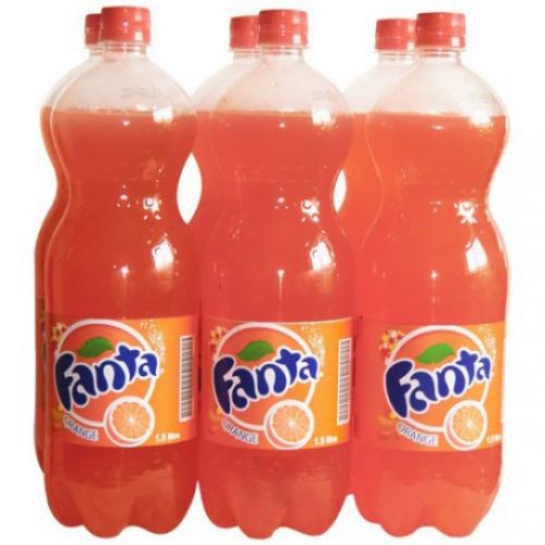 6 pack fanta soft drink-Orange.