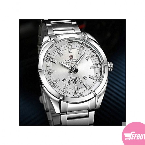 Classic men's watch with sparkles-Silver.