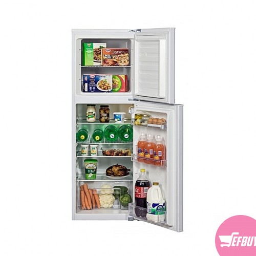 KIC double door fridge-Silver. - Image 2