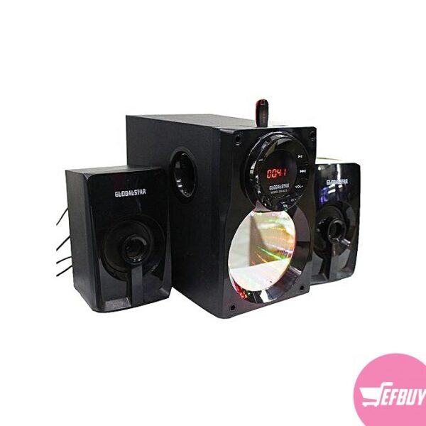 Global star sound system with Bluetooth-Black.