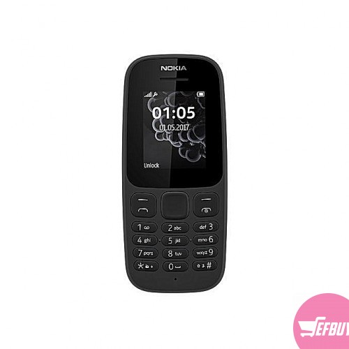 Nokia 105 Single Sim - Black.