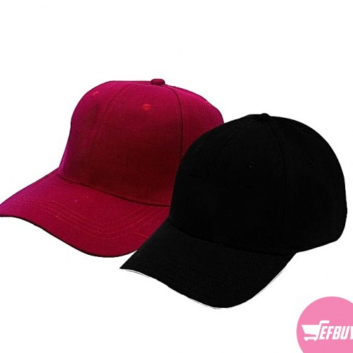 Original two Pack Caps - Black, Maroon.