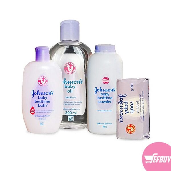 Bundle of Johnson's Baby Bedtime Soap , Baby Oil bedtime Baby Bedtime powder & Baby Bedtime Bath