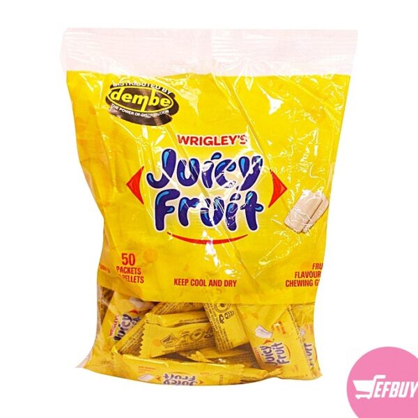 Wrigley's P.K Juicy Fruit Chewing Gum -4 Pellets Bag