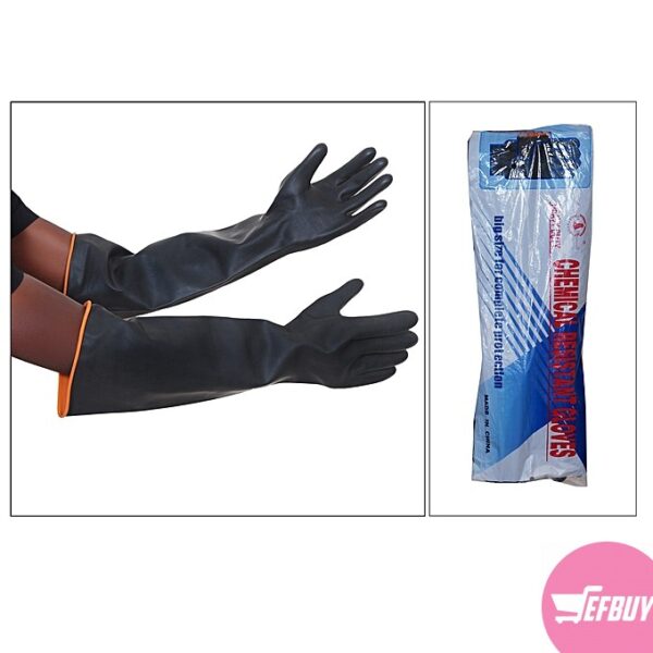 Long chemical resistant gloves - Black