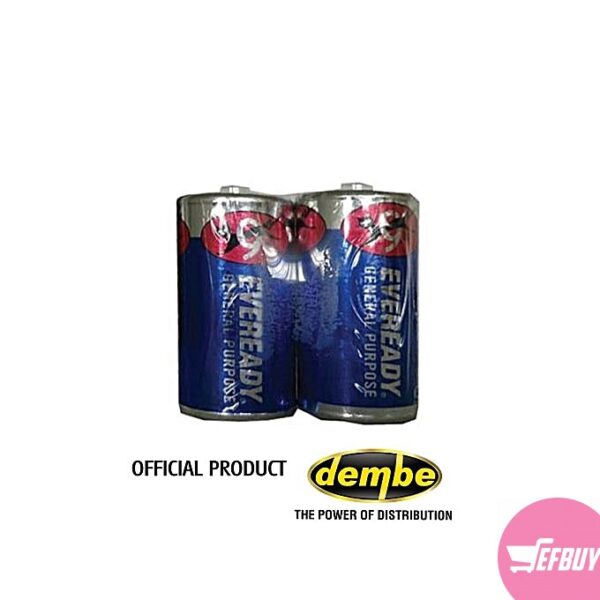 Eveready D2 batteries - 2 Pcs