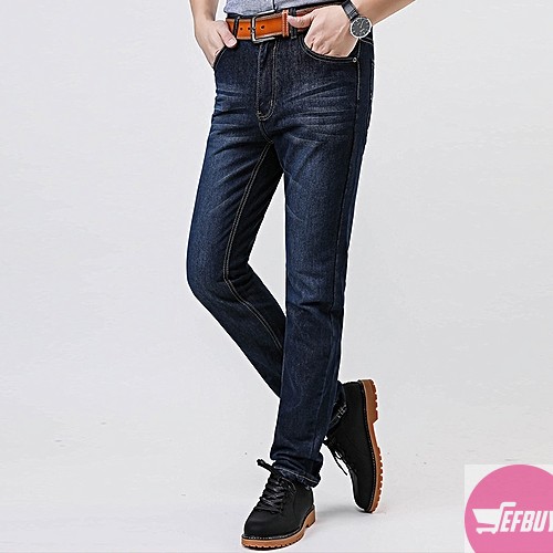 Casual men's blue jeans