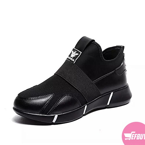 Women's comfortable sneakers- black - Image 2