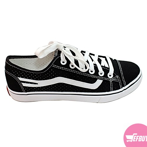 Men's converse( vans off the wall) shoes- black and white - Image 2