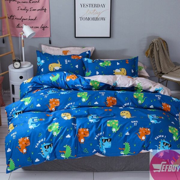 ORIGINAL COLORFUL DUVET WITH TWO PILLOW CASES-6×6