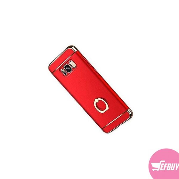 Giyer 3 in 1 Ultra-Thin Hard PC Cover with 360 Ring Stand Holder for Samsung Galaxy S8 - Red