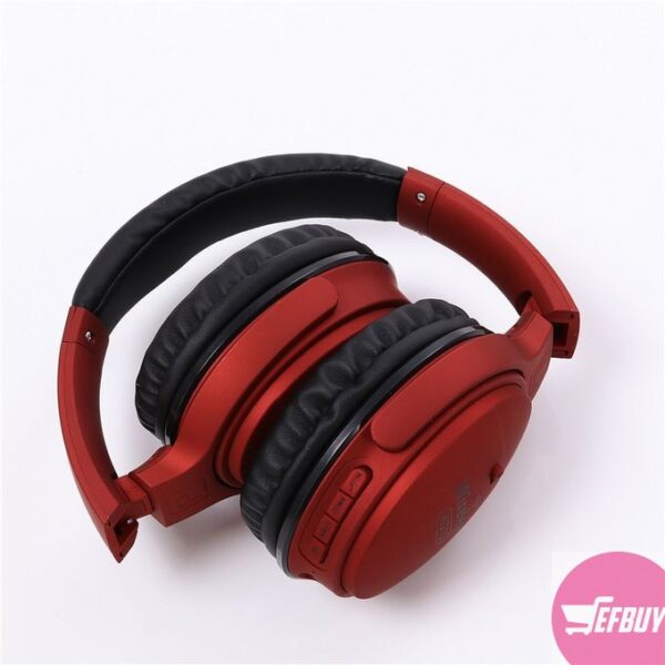 KD15 FM, MP3, TF Card Support Wireless Headset Noise Cancelling Headphone - Red