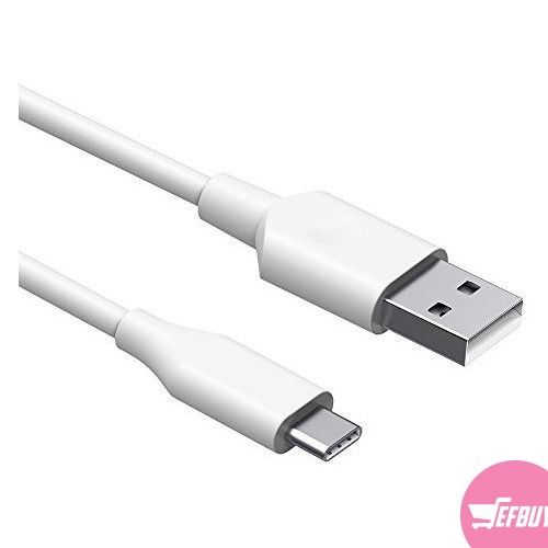 USB Type C Cable MAPUX Charging Cable Data Cable Solid Plug (180cm) - White