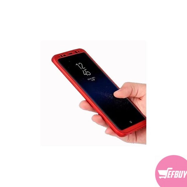 360 Rubber Case For Samsung Galaxy S8 - Red