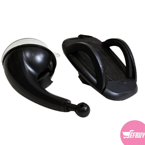 Plastic Car Phone Holder - Black