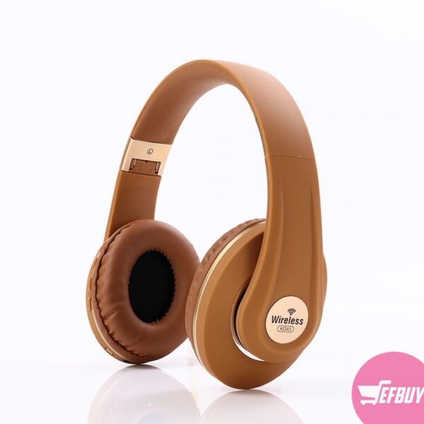 KD40 Headphone Wireless BT for Home Theater Mobile Phone Computer - Brown