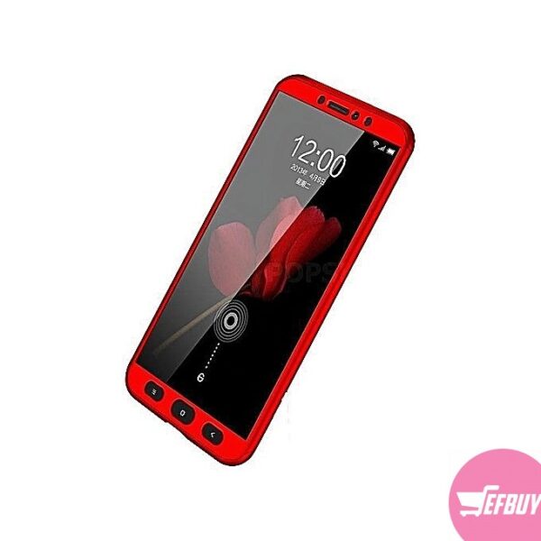 360 Cover Case For Tecno Spark K7 - Red