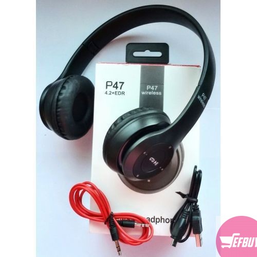 P47 Wireless Headset - Black