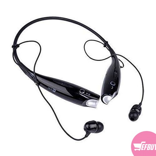 Original HBS-730 Universal Wireless Neckband Bluetooth Headset - Black