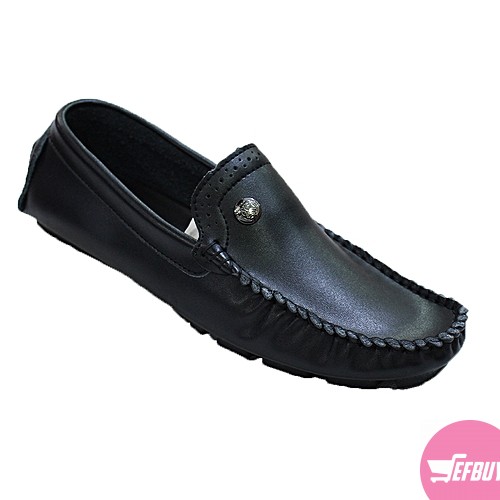 Men's slip on mocassin shoes -black