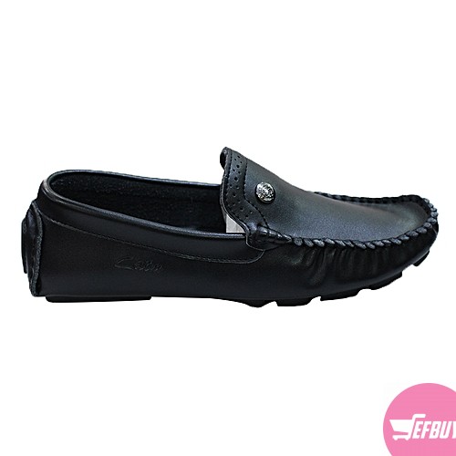 Men's slip on mocassin shoes -black - Image 2