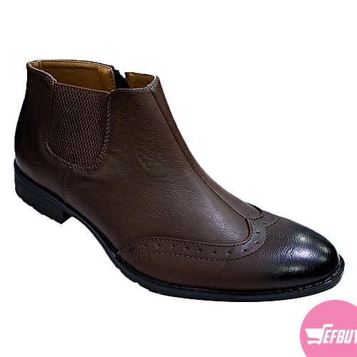 Men's stretching boot shoes - brown - Image 2