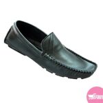 Men's casual slip on mocasin shoes - black - Image 2