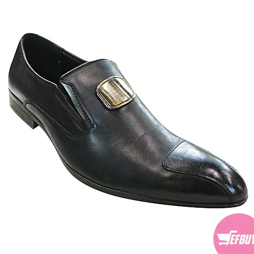 Men's gentle tassel shoes - black - Image 2