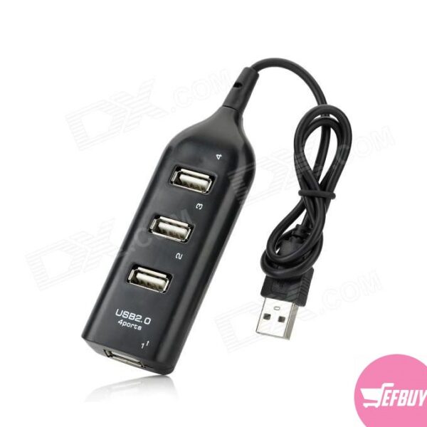 2.0 Speed USB Hub - Black