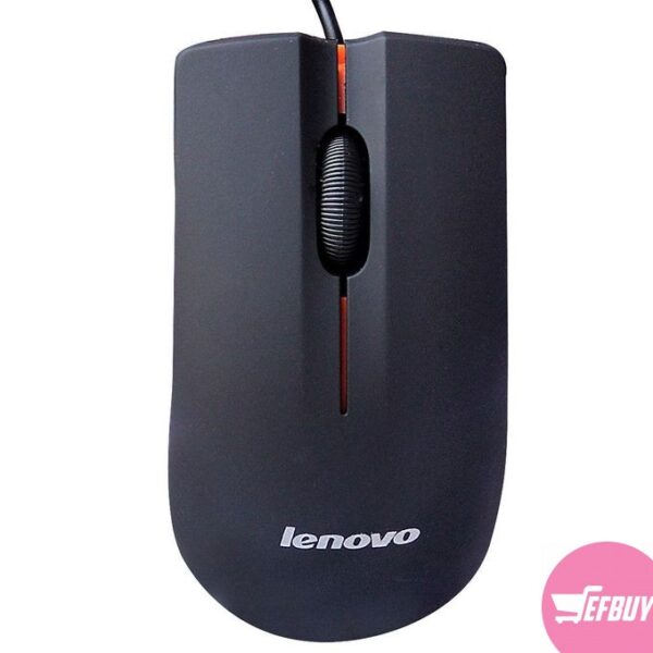 Lenovo M20 Wired Mouse- USB 2.0 Pro Gaming Mouse For Computer PC - Black