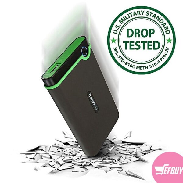 2TB Transcend Hard Drive - Black,Green.