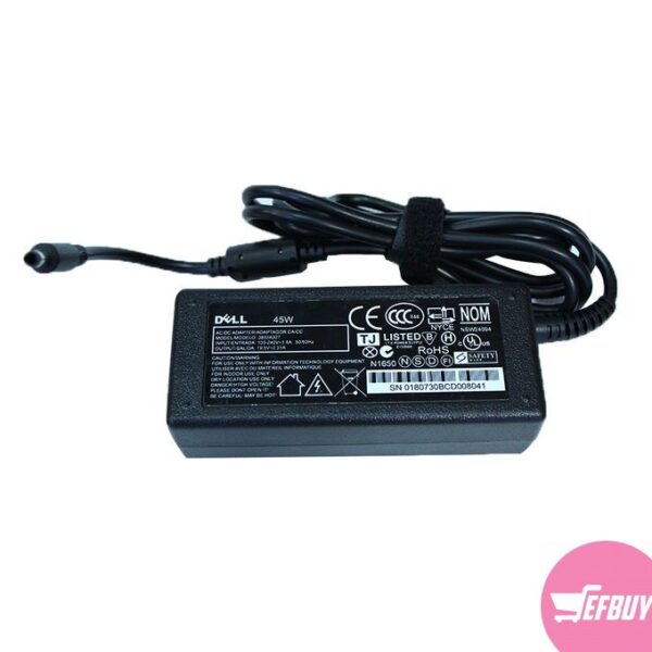 DELL Small Pin(New model) Laptop Charger 19.5V 2.31A 45W - Black