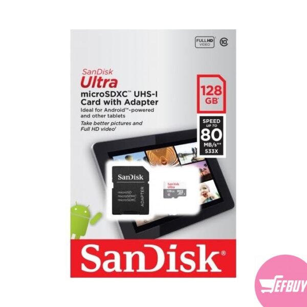 Sandisk 128GB Memory Card - Black