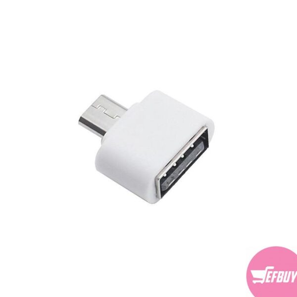 Micro USB OTG Mini Adapter For Android Smart Phone - white