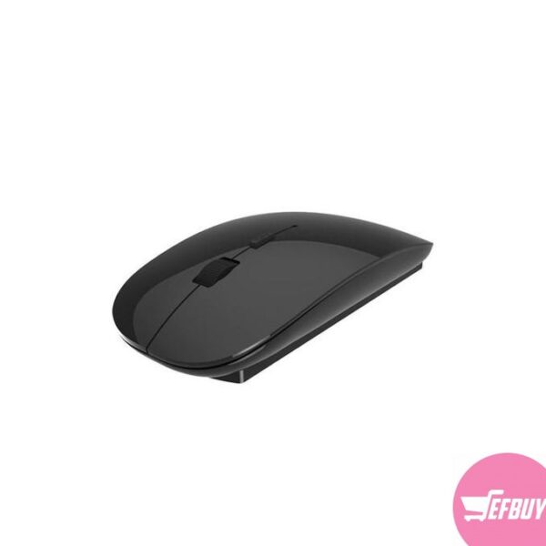 Ultra Slim Wireless Mouse with 2.4 GHz Nano Receiver - Black