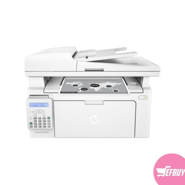 HP LaserJet Printer Pro MFP M130fn 4 in 1 Multi-Fuctional Machine (Printer,Scanner,Photocopier And Fax) Plus A Free USB Printer Cable - White